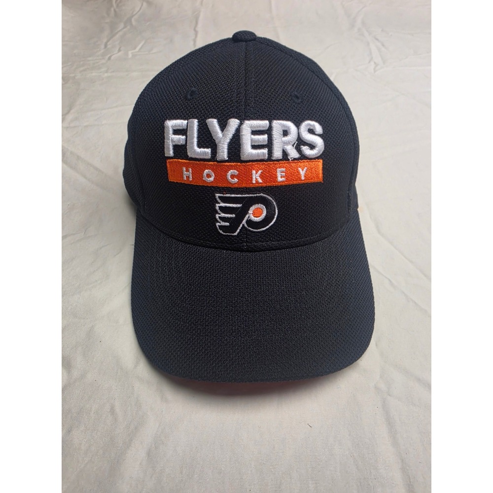 Adidas Philadelphia Flyers Hat Mens L/XL Black Excellent NHL Hockey Stretch Fit